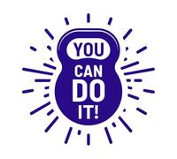 Citazioni motivazionali per la palestra, fitness, bodybuilding forte e set di manubri in mano Adesivi con scritte 54.6x54.7cm Facile da installare Blu scuro