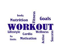 Citazioni sui valori dell'allenamento Adesivo da parete per la casa Adesivo in vinile per la decorazione della casa Adesivo motivazionale con parole ispiratrici per il fitness-S-40x57cm-Dark Blue
