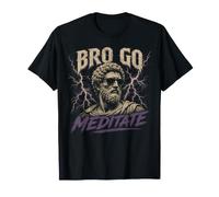 Citazioni sullo stoicismo di Bro Go Meditate Marcus Aurelio Maglietta