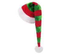 CITÉTOILE Cappello Natale Esteso per Adulti con Strisce,Spesso Cappello da Babbo Natale Invernale per Uomo e Donna, Cappello da Babbo Natale per Feste di Natale, Capodanno, Vacanze, Articoli per Feste