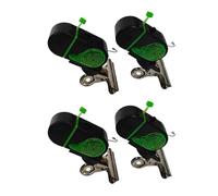 Cith Way - Allarme di abboccata con luce a LED, con clip, con clip di allarme, 4 pezzi, con clip in metallo