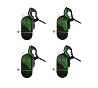 Cith Way - Allarme di abboccata con luce a LED, con clip, con clip di sicurezza, 4 clip in plastica, con clip