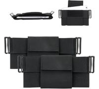 Cithway - Borsa elastica in vita per telefono, cintura per telefono da donna, cintura per soldi da viaggio da donna, cintura elastica da corsa per uomini, porta telefono da uomo, 2 pezzi, 15.5CM, NO
