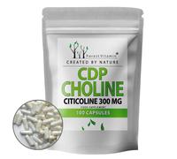 Citicolina CDP Colina 300mg - 100 capsule - Integratore - Forest Vitamin