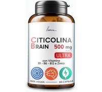 Citicolina Pura 500Mg Integratore per Migliorare Memoria E Concentrazione Con Zi