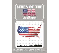 Cities of the USA Word Search Puzzle Book: Word Searches with Easy to Read Print about Cities of the USA, USA Cities and United States of America ... … Gift for Vacations, Holidays and Free Times