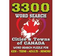 Cities & Towns of Canada Word Puzzle book 2026 - 2027
