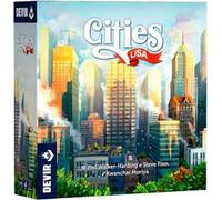 DEVIR Cities USA - Gioco da Tavolo di Strategia e Pianificazione Urbana, Costruisci Quartieri e Sviluppa Città Iconiche degli Stati Uniti, 2-4 Giocatori, Edizione in Lingua Italiana