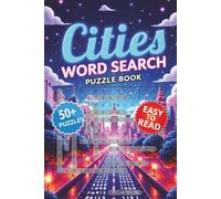 Cities Word Search Puzzle Book: Easy To Read ┃50+ Puzzles ┃ Gift for Vacations, Holidays and Relaxation