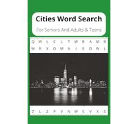 Cities Word Search Puzzle Book: Word Searches with Easy to Read Print about Cities, States, Countries |and More |6x9 inches,110 pages | 50+ Puzzles... Gifts for Vacations, Holidays and Free Times