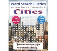 Cities: Word Search Puzzles | For Everyone Ages 18+: Engaging Word Games to Boost Vocabulary, Memory and Logic - Perfect for Travel, Breaks & Relaxing Moments