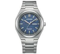 Citizen AW0130-85L Eco Drive Orologio Uomo Orologio Titanio 10 Bar Analogico Data Argento