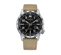 Citizen BM7550-10E Eco-Drive Aviator Men’s Watch - Black Dial, Nylon Strap