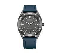 Citizen BM7638-02H Eco-Drive Men's Watch - Grey Dial, Blue Silicone Strap