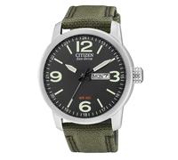 Citizen BM8470-11E Eco-Drive Men’s Watch - Green Strap, Black Dial, 42mm