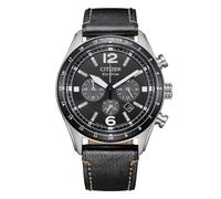 Citizen CA4654-04E Chrono Aviator Black Dial Leather Strap