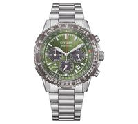 CITIZEN CA4664-60W Orologio Unisex Eco-Drive Promaster Air Navihawk Solar Chronograph con cinturino in acciaio inox