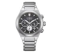 Citizen CA4690-51E Men's Super Titanium Chronograph Watch - Black Dial, Sapphire Crystal