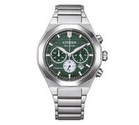 Citizen CA4691-59X Men's Green Dial Chronograph Watch with Titanium Case & Sapphire Crystal