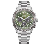CITIZEN CA4664-60W Orologio Unisex Eco-Drive Promaster Air Navihawk Solar Chronograph con cinturino in acciaio inox