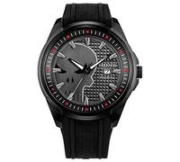 Citizen Eco-Drive AW1609-08W - Orologio da uomo Marvel© Punisher, Placcatura ionica nera, Cinturino