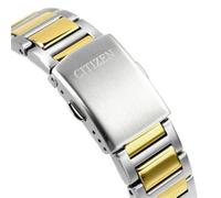 Citizen Orologio analogico al quarzo da uomo con cinturino in acciaio inox BM7624-82A, bianco, Bracciale