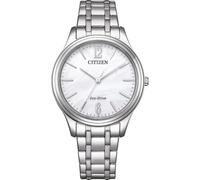 CITIZEN Eco-Drive Orologio solare da donna con cinturino in acciaio inox con diametro di 33 mm, diverse varianti, argento, Bracciale