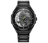 Citizen Eco-Drive Star Wars - Orologio da polso da uomo, 3 lancette, luminoso, 41 mm, modello BJ6539-50W, colore nero e bicolore