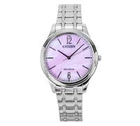Citizen Elegance Stainless Steel Pink Dial Eco-Drive EM0411-71X da donna