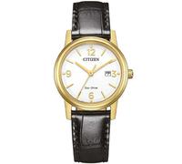 Citizen EW2722-01A Eco-Drive 30,5mm 3ATM Quarzo Unisex Bianco Oro 30mm
