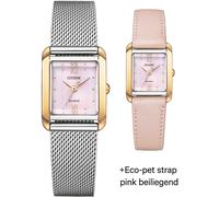 Citizen Orologio Analogo al Quarzo Giapponese Donna con Cinturino in Acciaio Inossidabile EW5596-66X