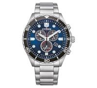 Citizen Sporty-Aqua Cronografo Quadrante Blu Eco-Drive AT2560-84L Orologio Uomo