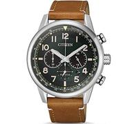 Citizen - Men's Analogue Watch - Watch - Steel - Leather Strap - Silver Colour - 43 mm