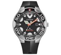 CITIZEN Mens Promaster Dive quadrante nero cassa argento (BN0230-04E), Nero, Militare