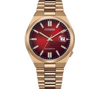 Citizen NJ0153-82X Men's Tsuyosa Automatic Watch, Red Dial, Gold-Tone Stainless Steel Bracelet