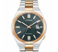 Citizen NJ0154-80H Men's Automatic Watch - 40mm Black Dial, Two-Tone Stainless Steel Bracelet