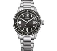 Citizen NJ0190-51E Automatic Men's Watch - Black Dial, Stainless Steel Bracelet