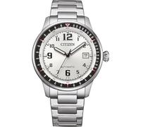 CITIZEN NJ0190 - Orologio automatico da uomo, con cinturino in acciaio inossidabile e data, in diverse varianti, argento, Moderno