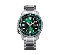 Citizen NY0100-50X Men's Watch - Green Dial, Super Titanium Case and Bracelet