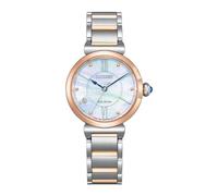 Citizen Orologio analogico da donna Eco-Drive con cinturino in acciaio inox EM1074-82D, Argento