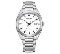 Citizen Orologio analogico da uomo Eco-Drive con cinturino in acciaio inox BM7620-83A, Argento, Moderno