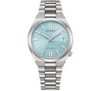 CITIZEN Orologio automatico da donna con cinturino in acciaio inox 37 mm vetro zaffiro data blu ghiaccio NJ0200 in diverse varianti, blu ghiaccio