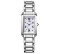 CITIZEN Orologio da donna con cinturino in acciaio inox Eco-Drive solare numeri romani, argento/cinturino in metallo