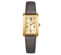CITIZEN Orologio da donna con cinturino in acciaio inox Eco-Drive solare numeri romani, oro/cinturino in pelle