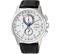 Citizen Orologio da polso da uomo radio Controlled Cronografo quarzo pelle AT8110 - 11 A