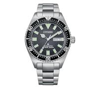 Citizen Orologio da uomo automatico Promaster Sea Dive, Cinturino argentato e quadrante nero, Sportivo