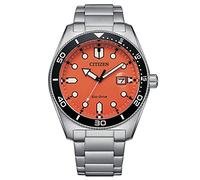 Orologio Citizen Marine 1760 Eco Drive Quadrante Arancione 43mm AW1760-81X