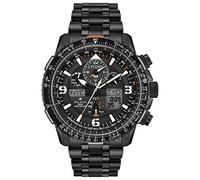 Citizen Orologio da uomo Promaster Air Skyhawk Eco-Drive Pilot, tecnologia atomica, cronografo, indicatore di riserva di carica, display Ana-digi, lancette e indici luminosi, cristallo antiriflesso