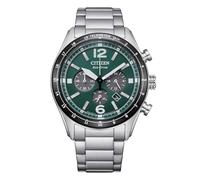 CITIZEN ECO-DRIVE Aviator Cron OROLOGIO DA UOMO CRONOGRAFO IN ACCIAIO CA4654-55X