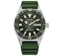 Citizen Promaster Dive - Orologio automatico da uomo, in acciaio inox, con 3 lancette e data, luminoso, 41 mm, Verde scuro, Promaster Dive Automatico